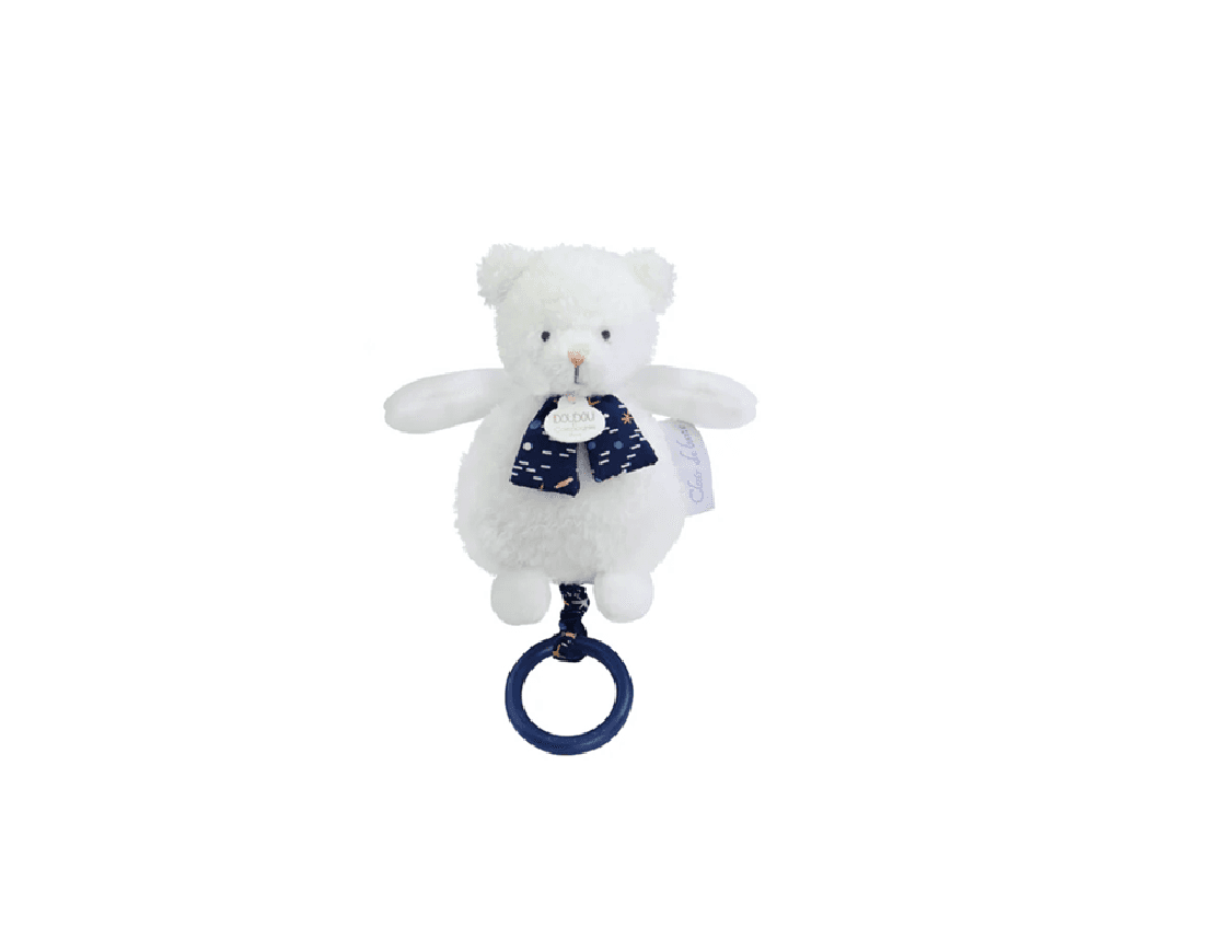 Doudou et Compagnie Plišana igračka Meda, 17cm, Bela