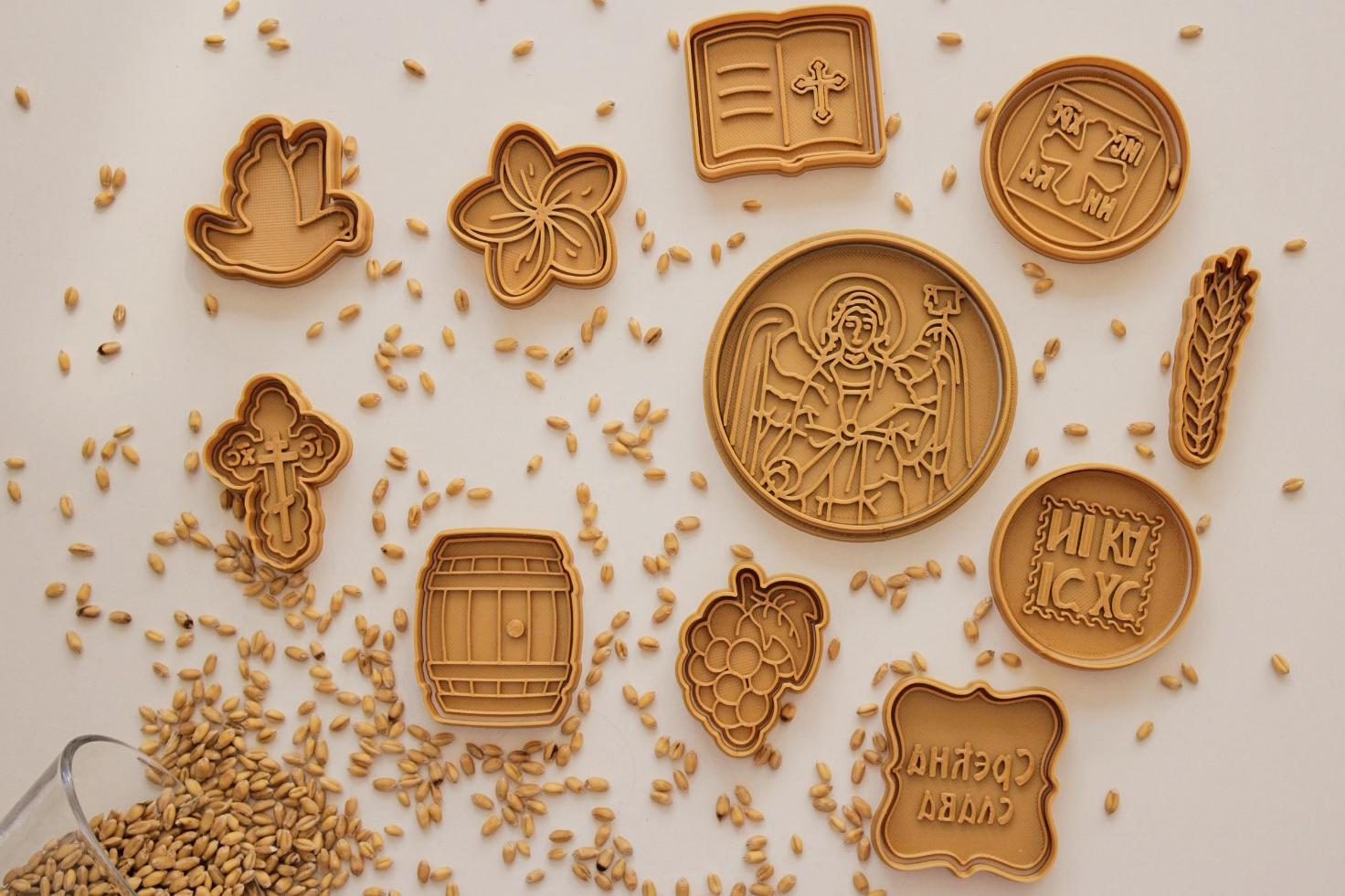 3D MODLE Slavski set modli Sveti Arhangel Gavrilo 11/1 zlatni