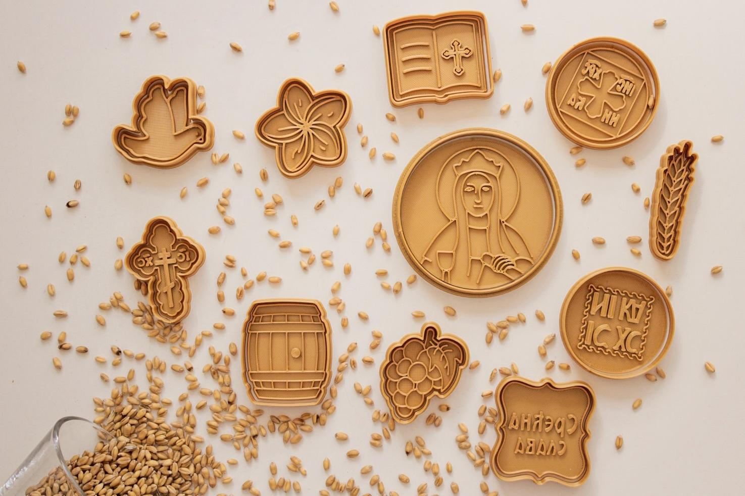 3D MODLE Slavski set modli Sveta Varvara 11/1 zlatni