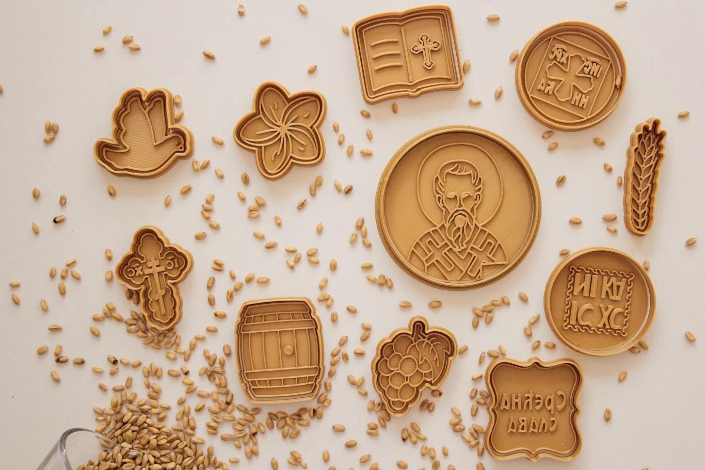 3D MODLE Slavski set modli Sveti Ignjatije 11/1 zlatni