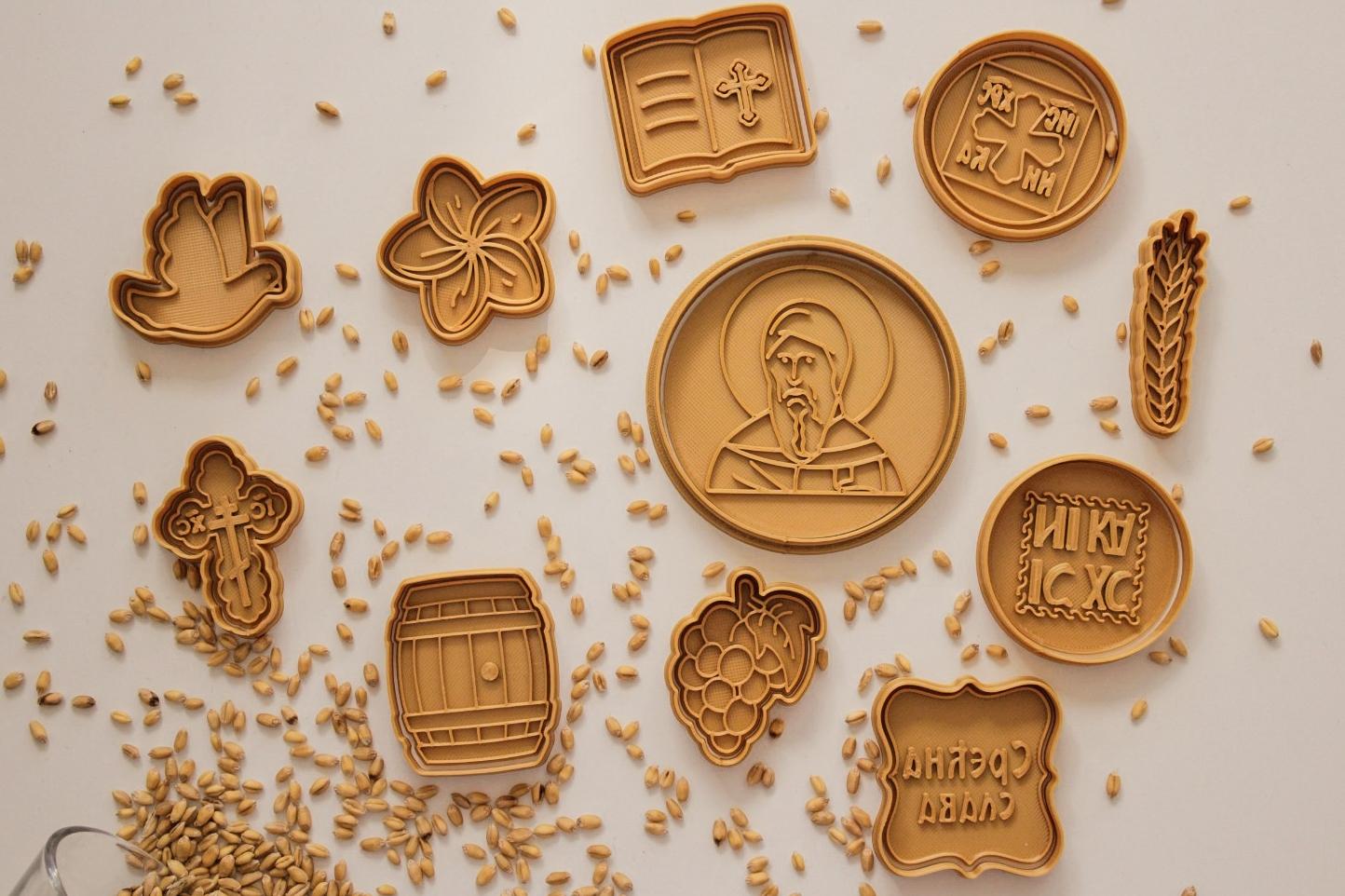 3D MODLE Slavski set modli Prepodobni Antonije 11/1 zlatni