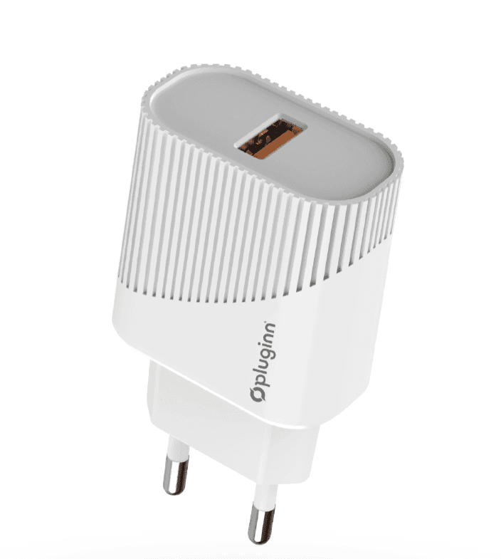 PI-D52S Punjač sa micro USB kablom Pluginn , QC3.0, 18W, Beli