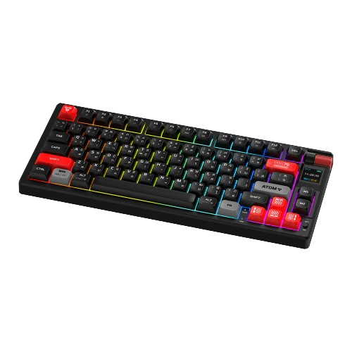 Fantech Mehanička gaming tastatura MK917 RGB Atom PRO79, Bežična, Crveni switch, Crna