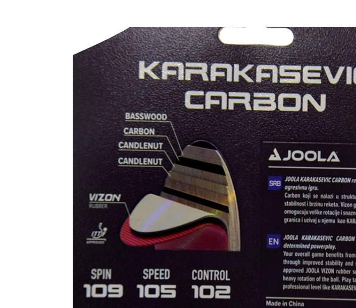 Selected image for JOOLA Reket za stoni tenis TT-BAT Karakasevic Carbon
