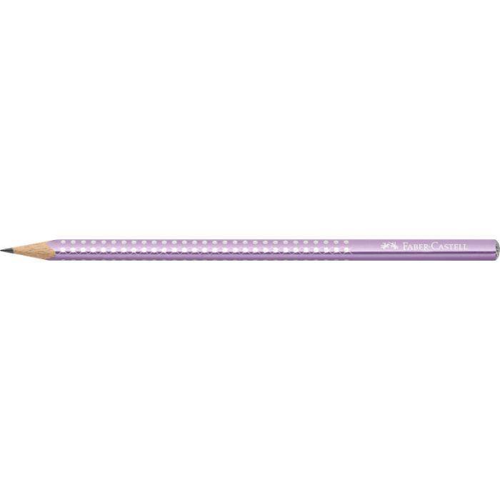 Selected image for FABER CASTELL Grafitna olovka  GRIP HB Sparkle 118263 violet metallic