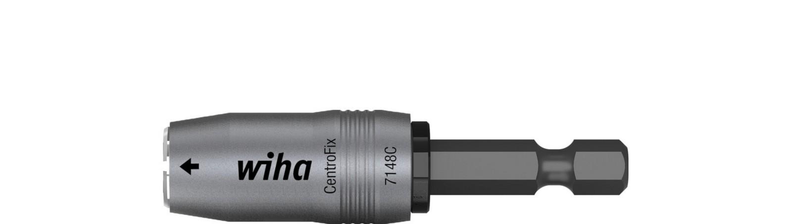 WIHA 39133 Držač bitova CentroFix Force mehaničko zaključavanje 1/4" magnetni
