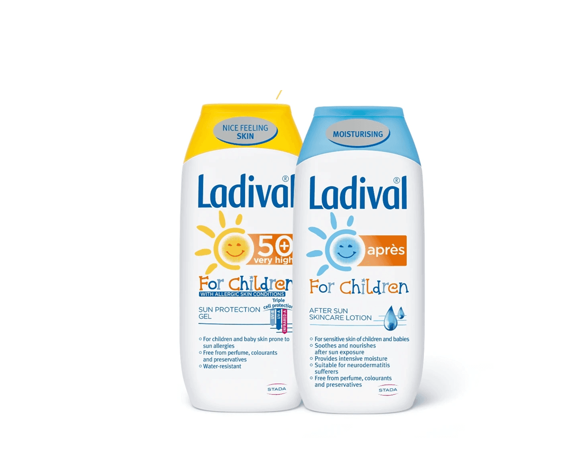 LADIVAL Set za decu, Krema za sunčanje SPF 50+ i losion za posle sunčanja