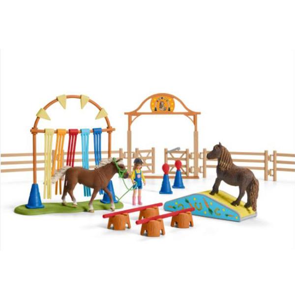 SCHLEICH Set figura Trenig ponija