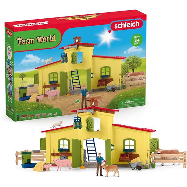SCHLEICH Figura Velika farma sa životinjam i dodacima