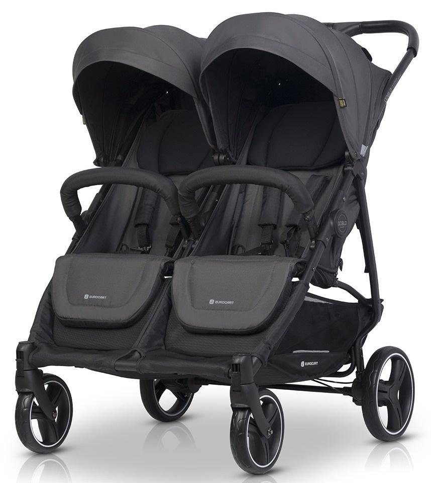 EURO-CART Kolica za blizance Doblo, Siva