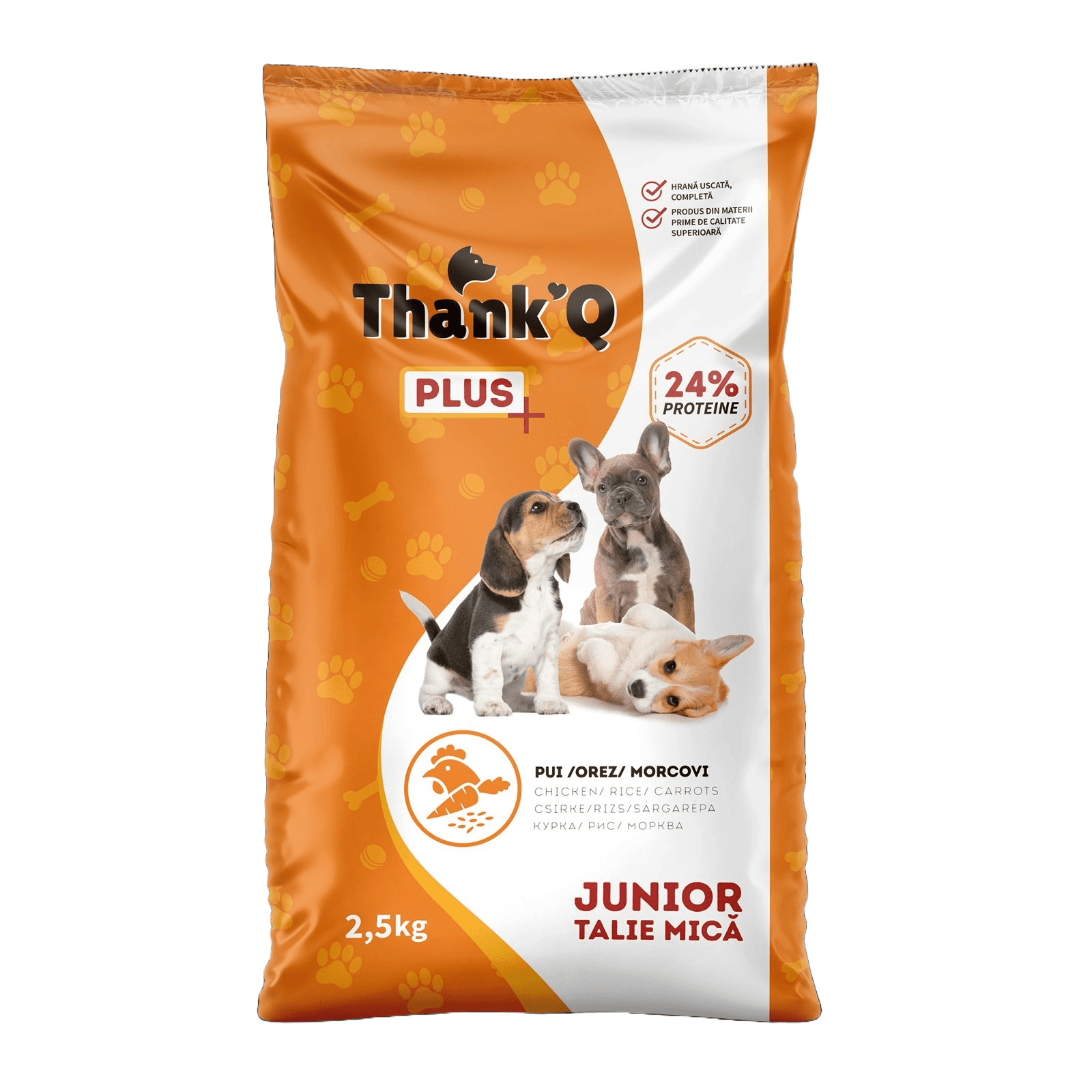 Selected image for THANK Q Kompletna suva hrana za pse, Junior, Piletina, 2.5kg