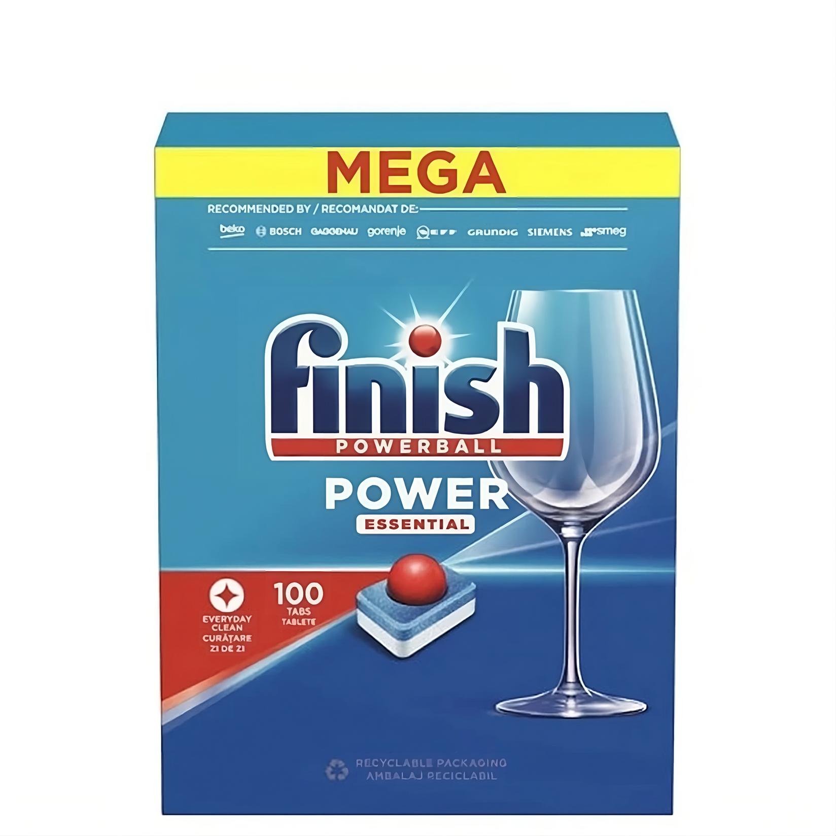 Selected image for finish Tablete za pranje posuđa Power Essential, 100 tableta