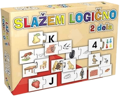 PIKOM Edukativna igračka Slažem logično, 2 dela