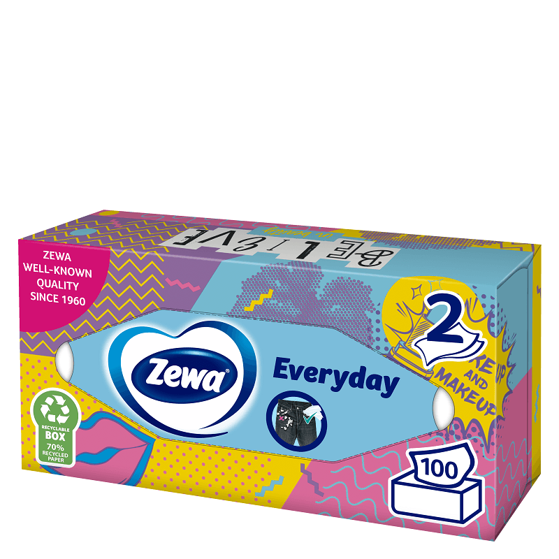 ZEWA Papirne maramice, 100 komada