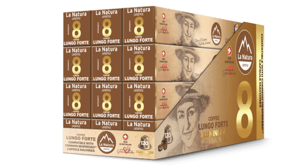 La Natura Lifestyle ALU Kafa Lungo Forte BAG ND DACH MK, 12x10