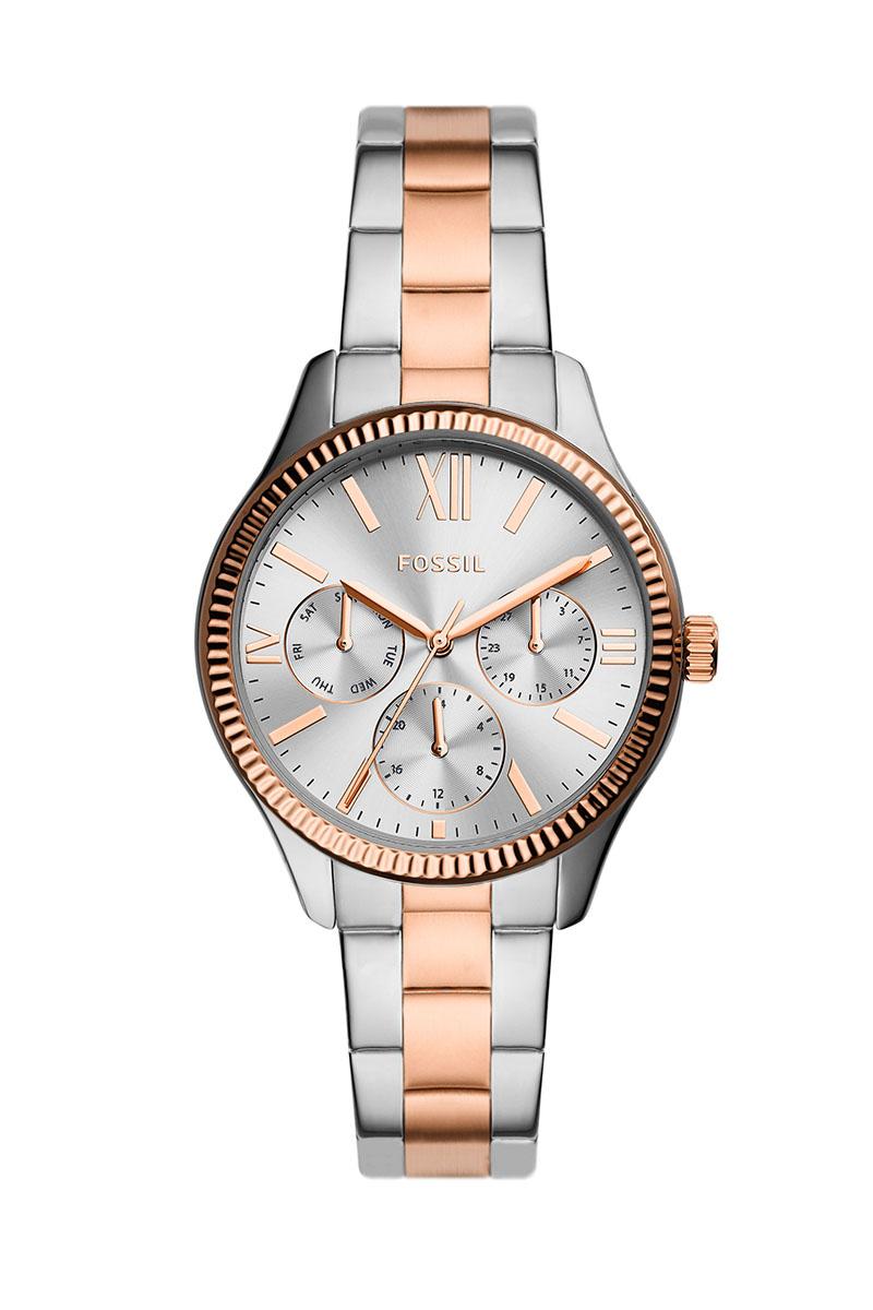 Fossil Ženski sat Rye, Srebrno-rose gold