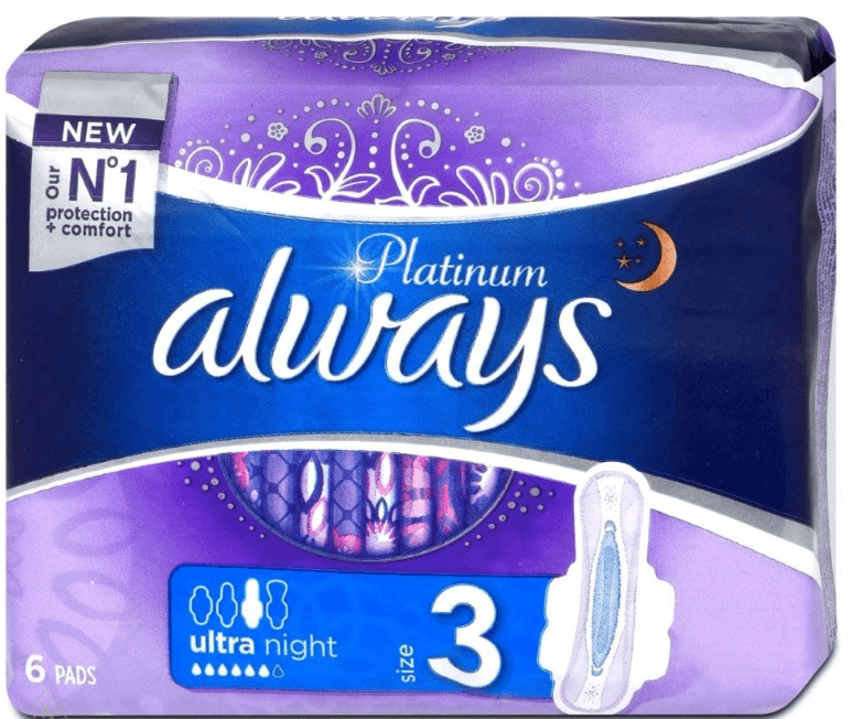 Always Platinum Ultra Night Higijenski ulošci, 6 komada