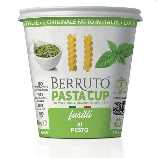 Selected image for PASTA BERRUTO Fusilli sa zelenim pestom Pastacup 70g