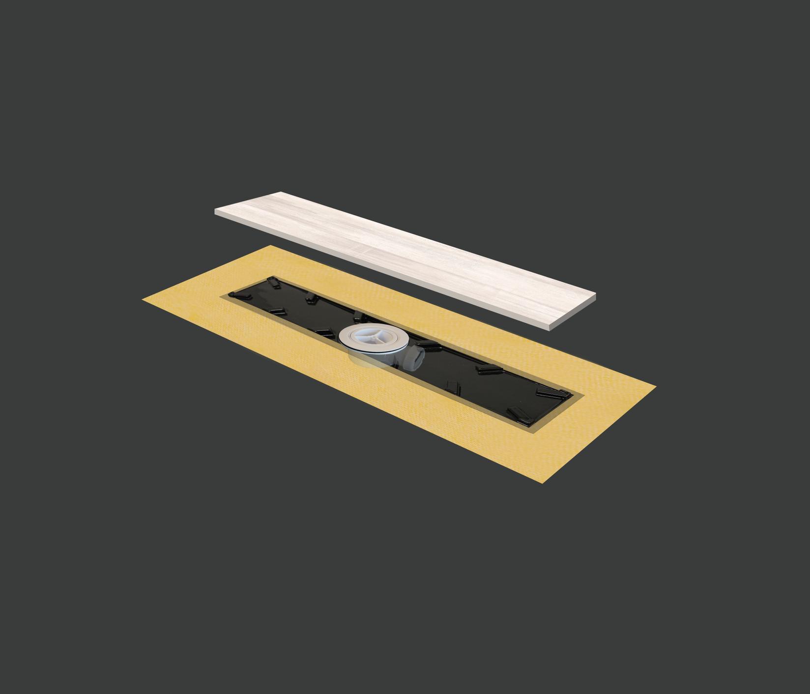 Revestech Nevidljiviva tuš kanalica Lineal Level, 70x10cm