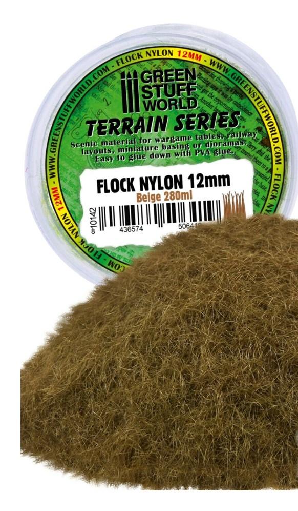 GREEN STUFF WORLD Imitacija trave Flock Nylon 12mm Beige 280ml