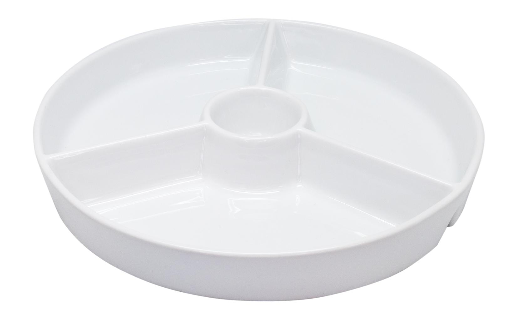 NERTHUS Tanjir za grickalice, Porculanski, Beli