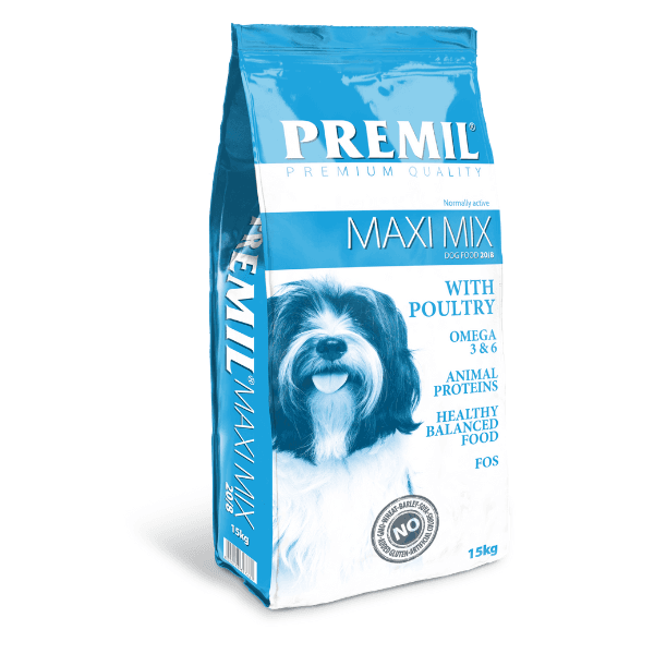 Selected image for PREMIL Suva hrana za pse Maxi Mix 18/9 15kg