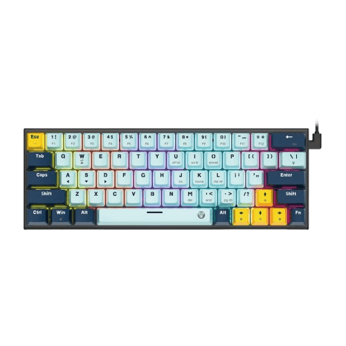 FANTECH Mehanička tastatura Gaming MK874 RGB Atom 63 SkyPlavi (Plavi switch)