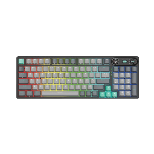 FANTECH Mehanička tastatura Gaming MK914 RGB Atom PRO96 Wireless Mercury (Plavi switch)