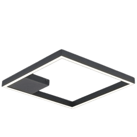 MITEA LIGHTING LED Plafonska lampa M10935, 20W,  3000K, Crna