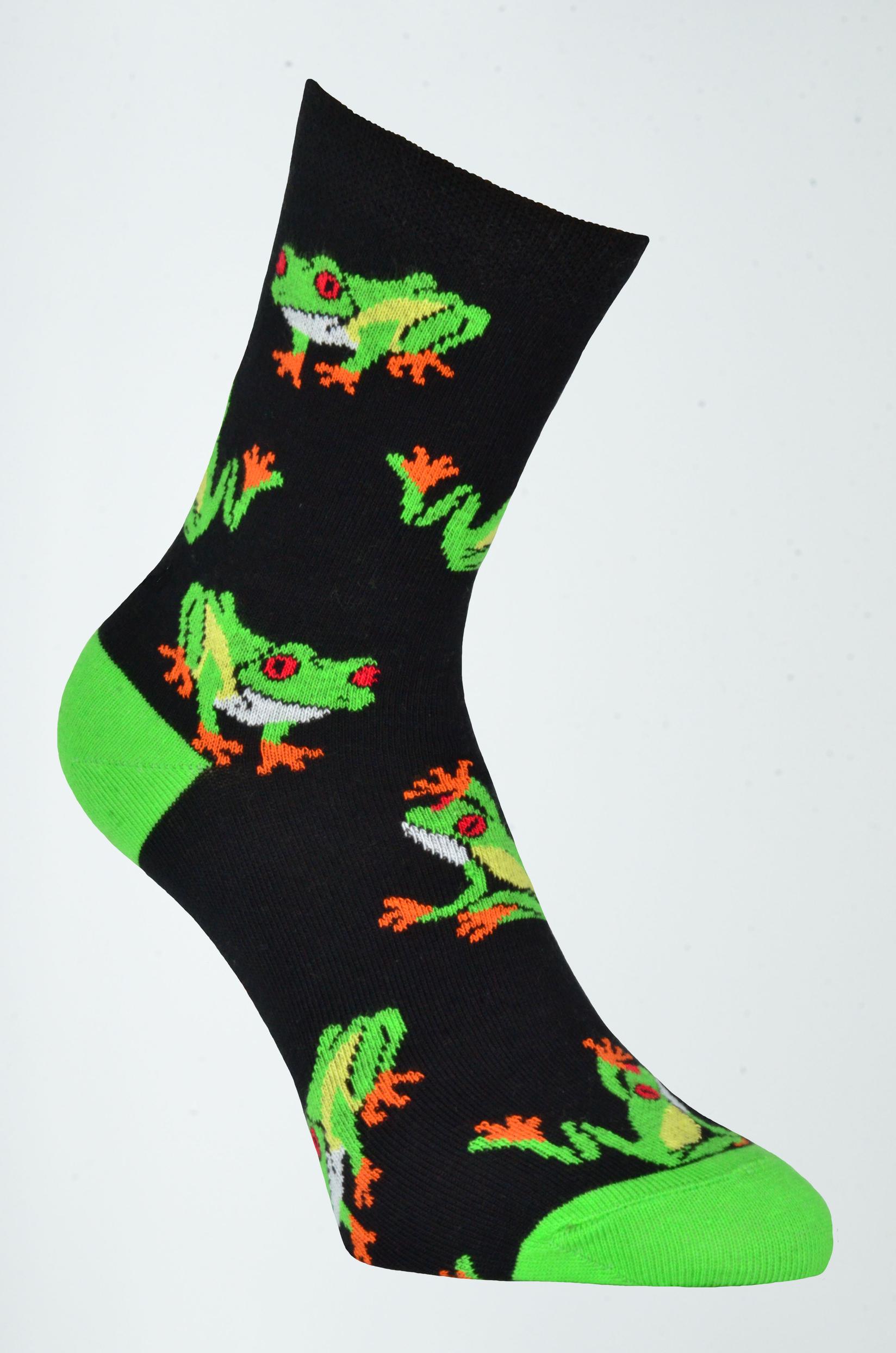 GERBI Ženske sokne Studio L1 37-38 m5 crno-zelene