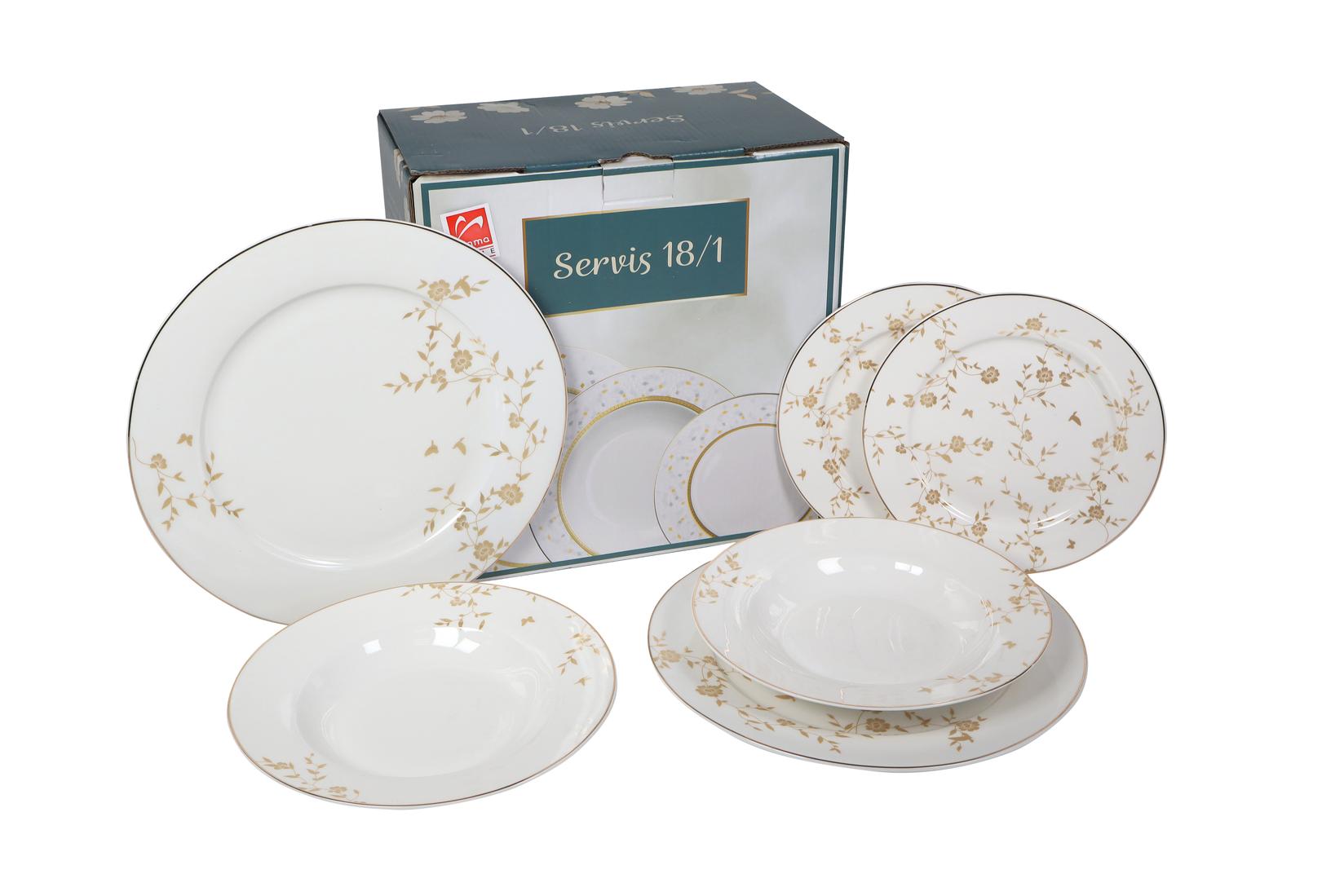 Sigma Set za ručavanje CL241137, Grančice, Porcelan, 18 komada