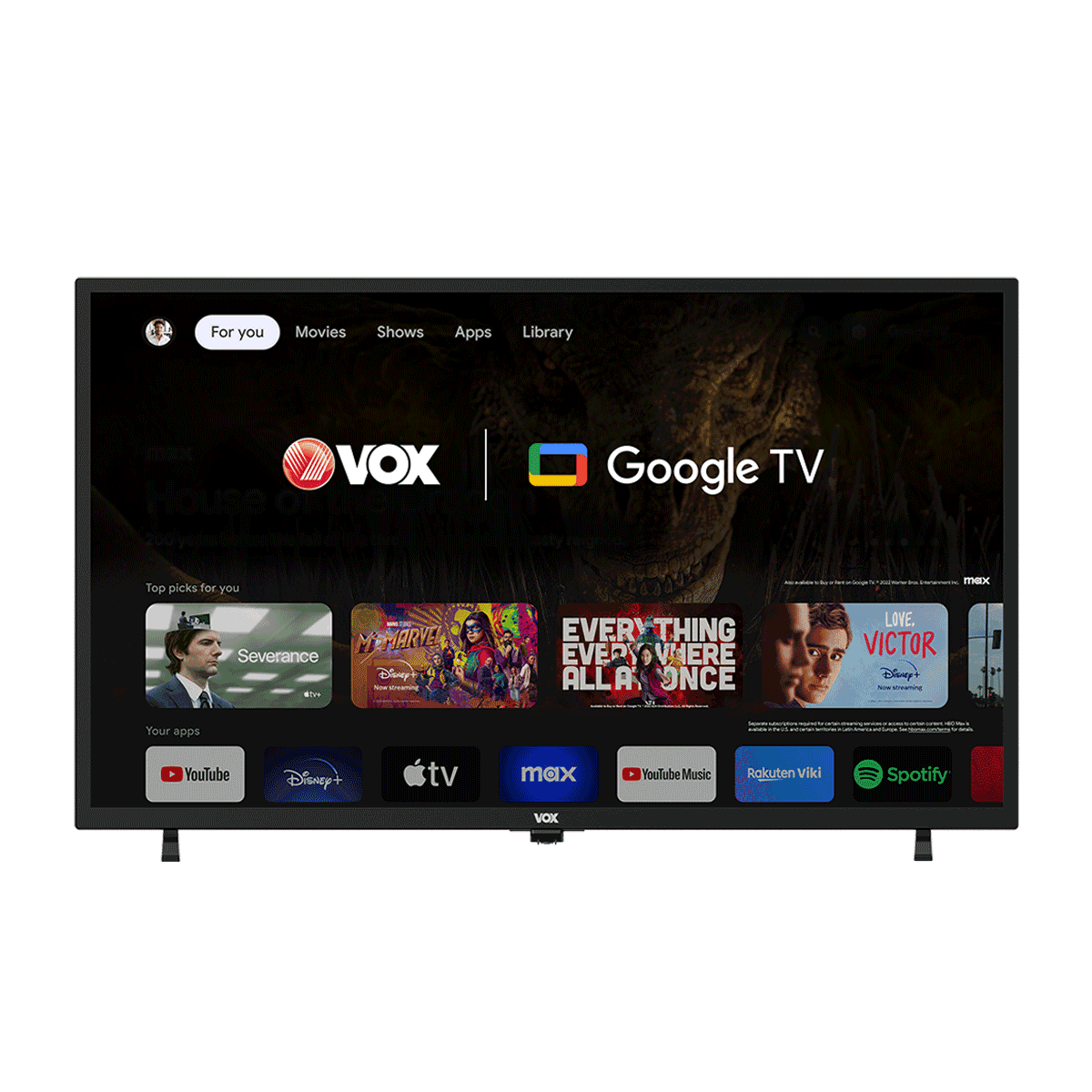 VOX Televizor 32GOH050B 32", Google TV, LED, HD Ready, Dolby Audio, Crni