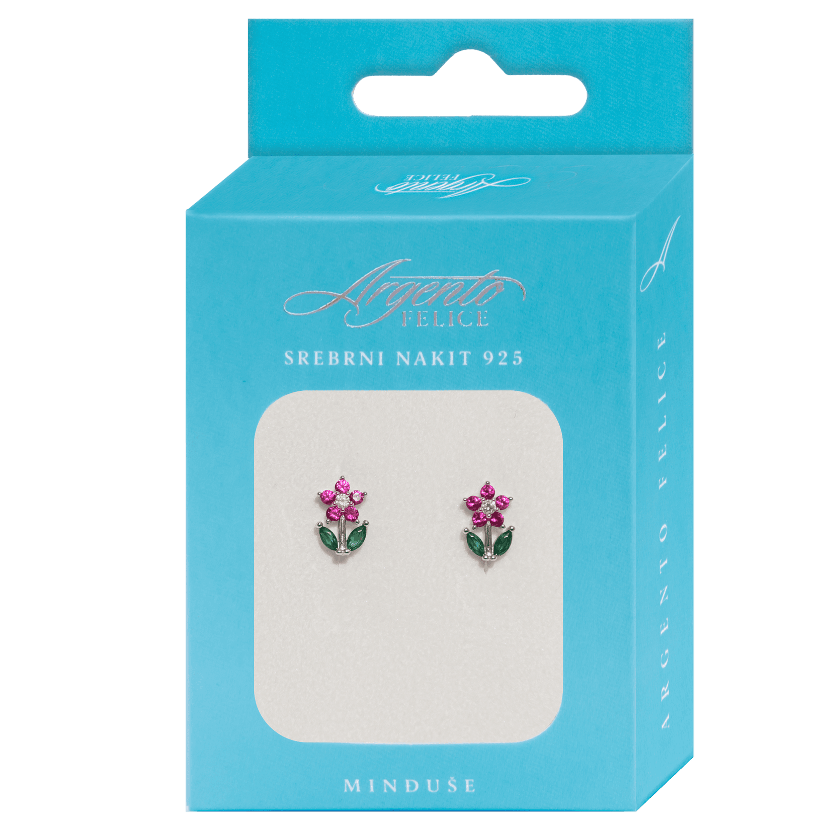 ARGENTO FELICE M4 Minđuše Cvetić, Srebrne