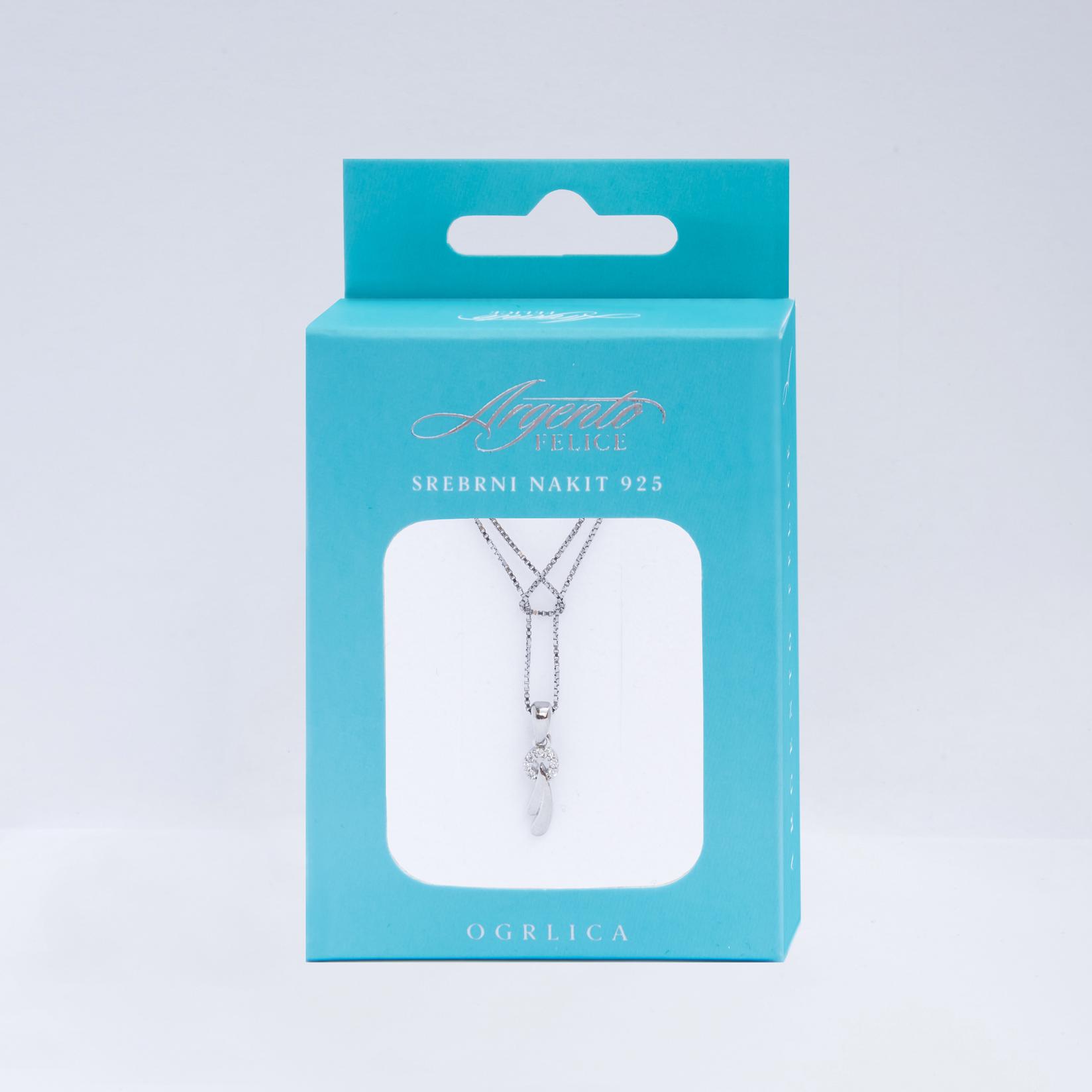 ARGENTO FELICE O5 Ogrlica Paun, Srebrna