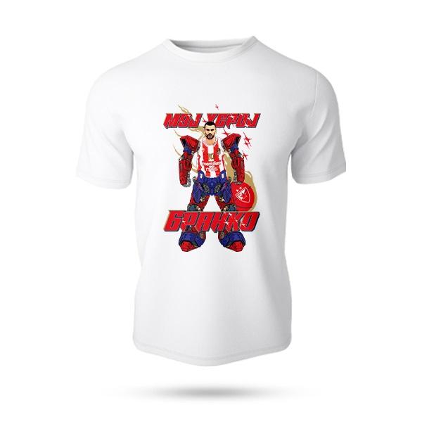 Red Star Dečija majica Heroj Branko, Bela