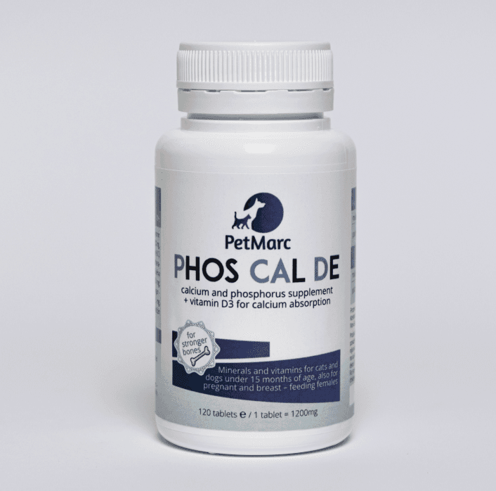 Pet Marc Phos Cal De Kalcijumske tablete za pse, 120 tableta