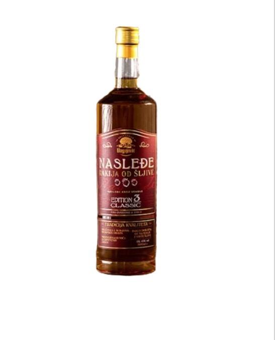 NASLEĐE Rakija od šljive Edition 3 Classic, 1000ml