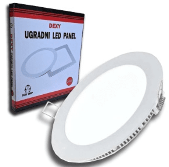 Dexy Shop Ugradni led panel okrugli, 24W, 3000K