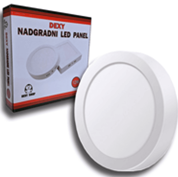 Dexy Shop Nadgradni led panel okrugli, 12W, 6400K