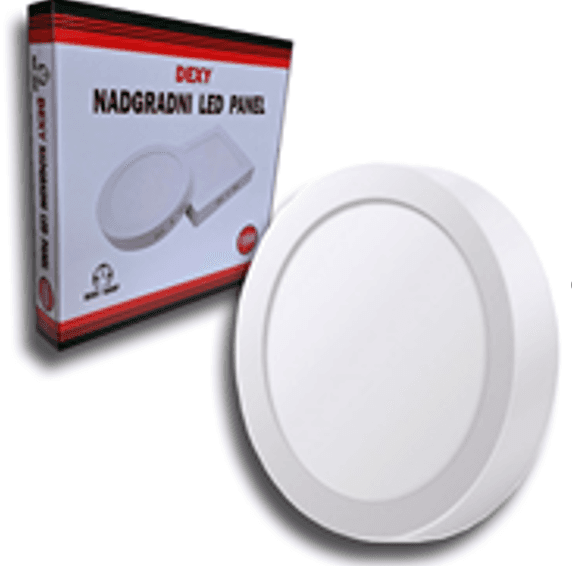 Dexy Shop Nadgradni led panel okrugli, 18W, 6400K