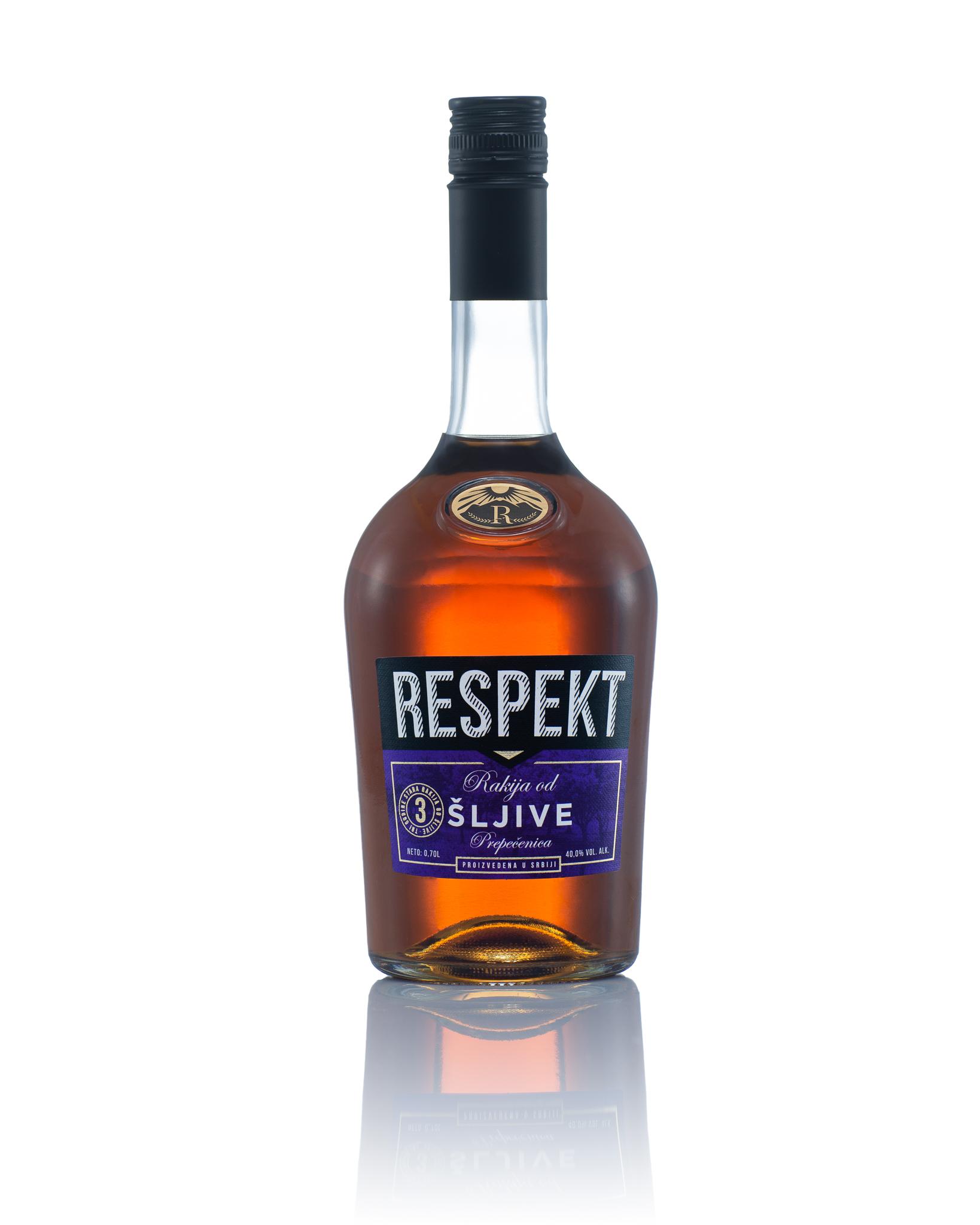 RESPEKT Rakija od šljive 3 godine stara 0.7l