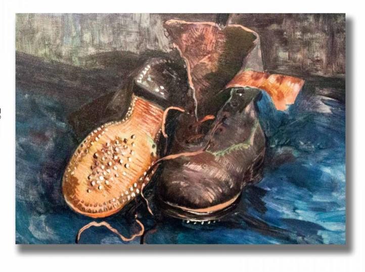 Wallity 70100VANGOGH059 Dekorativna slika, 70x100cm