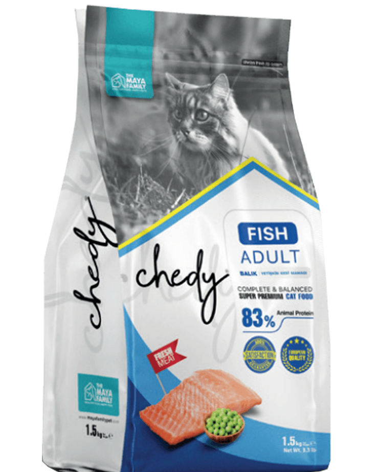 MAYA FAMILY Hrana za odrasle mačke Chedy riba 1.5kg