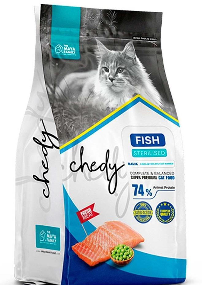 MAYA FAMILY Hrana za odrasle sterilisane mačke Chedy riba