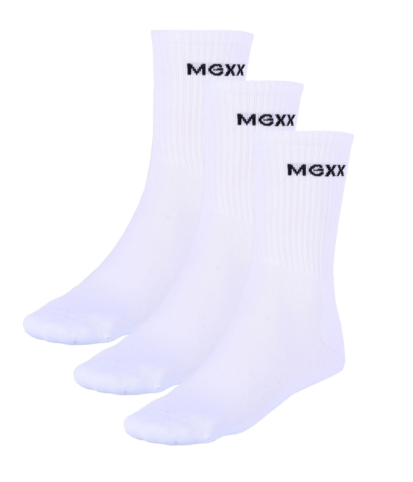 MEXX Sportske čarape, Pakovanje od 3 para, Bele