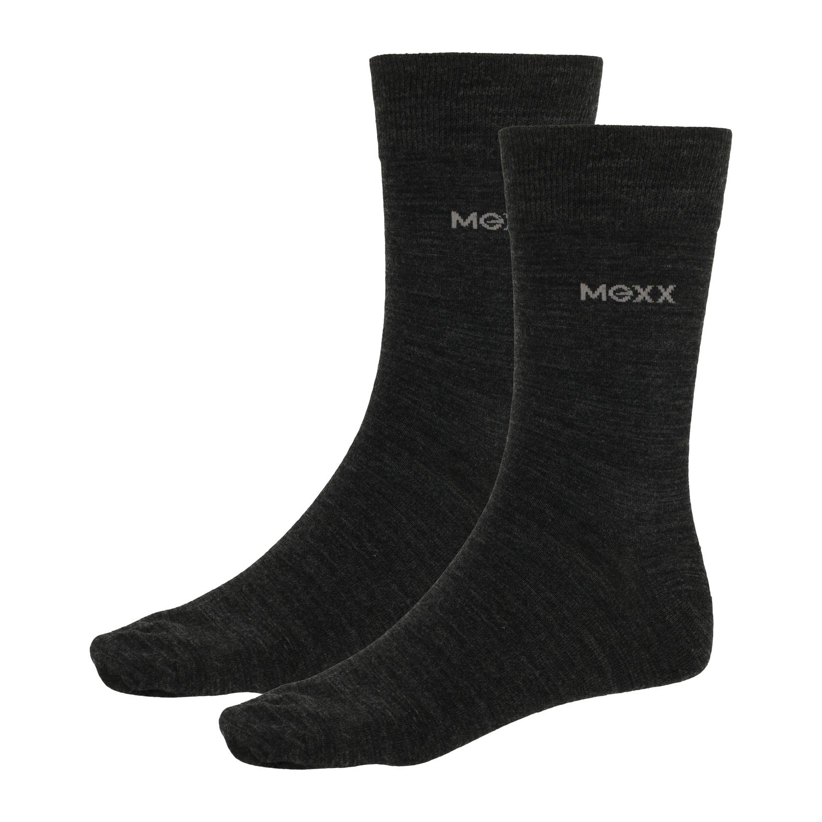 MEXX Čarape od Merino vune Business, Pakovanje od 2 para, Sive