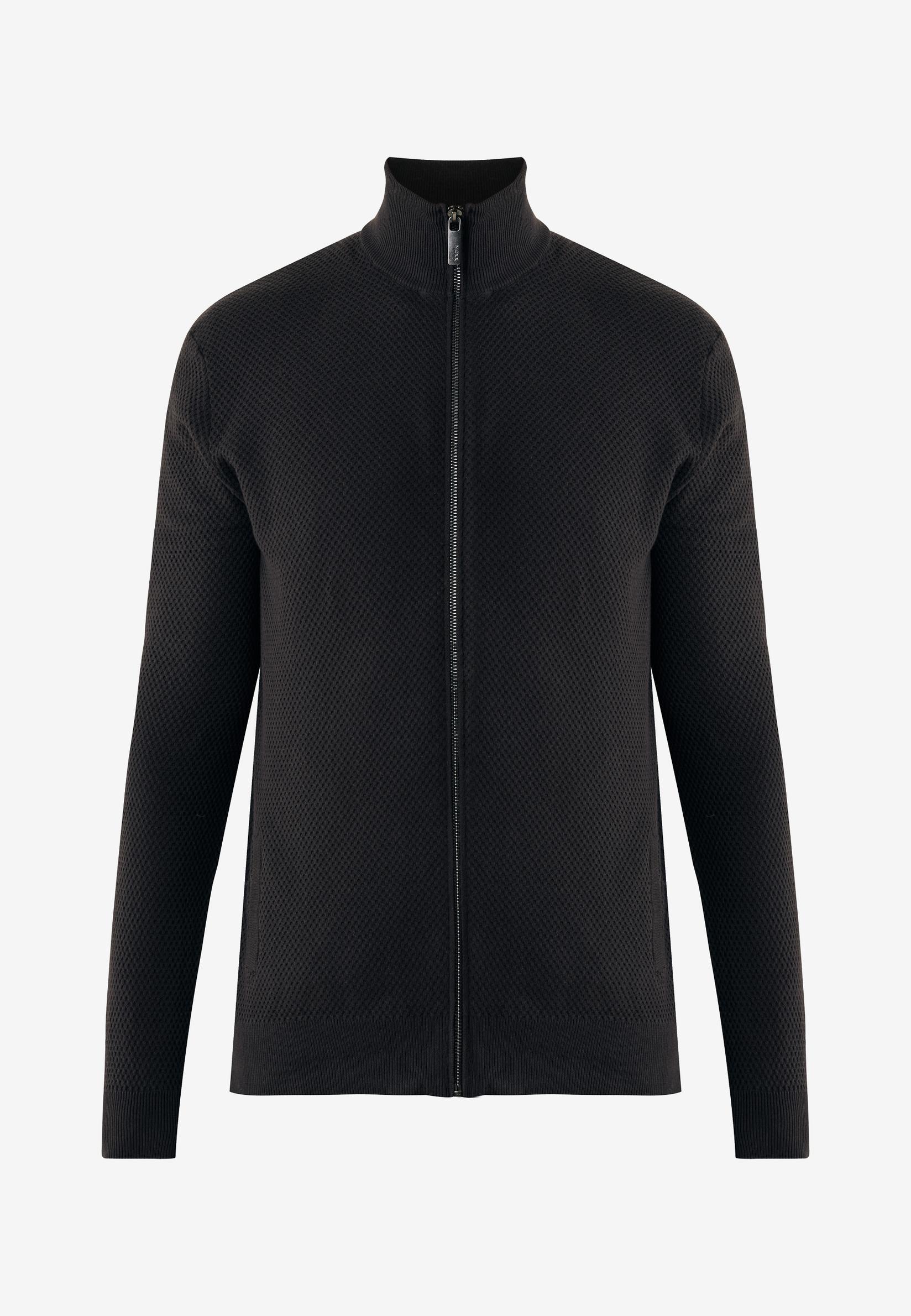 Mexx Muški kardigan sa rajsferšlusom, Braon