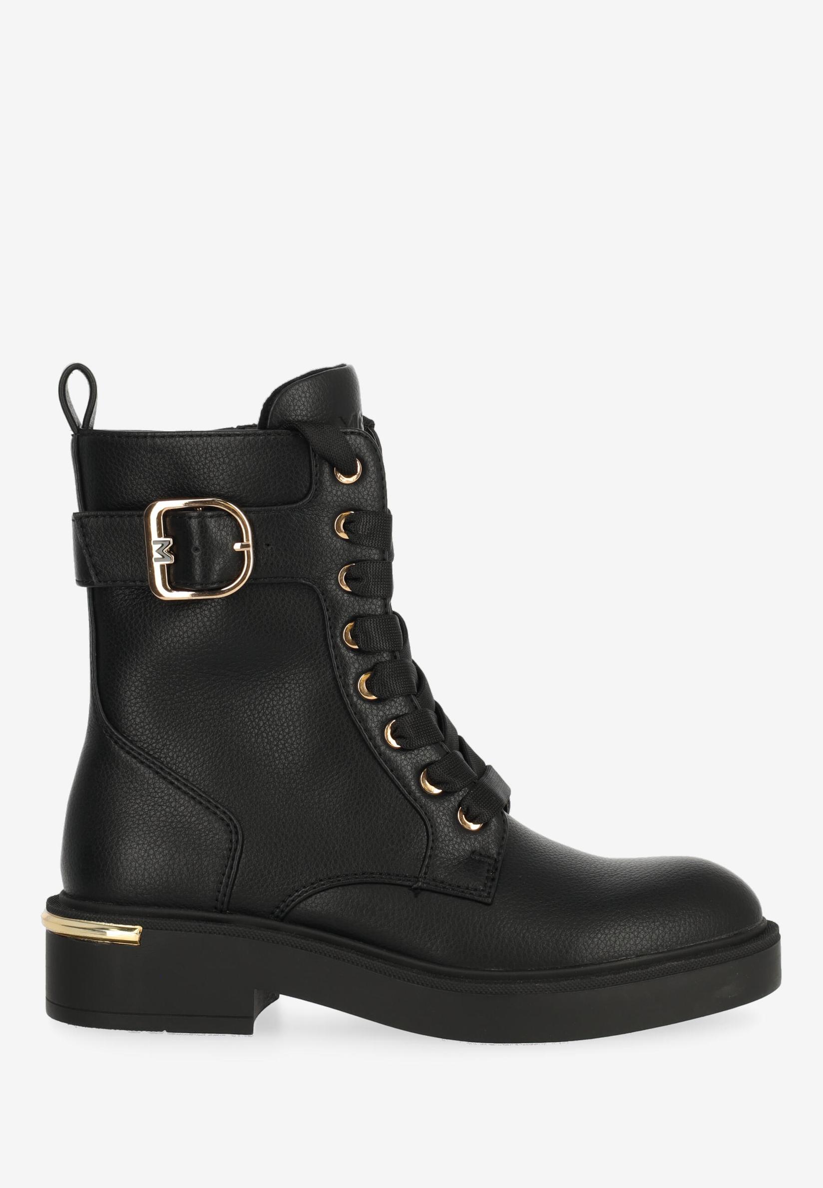 Mexx Ženske plitke čizme Premium Kasia, Crne