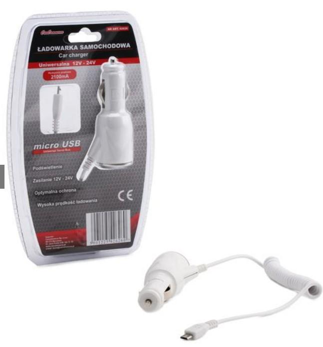 CCM Punjač Za Vozilo 12/24V ,2,1A Sa Micro Usb Ulazom