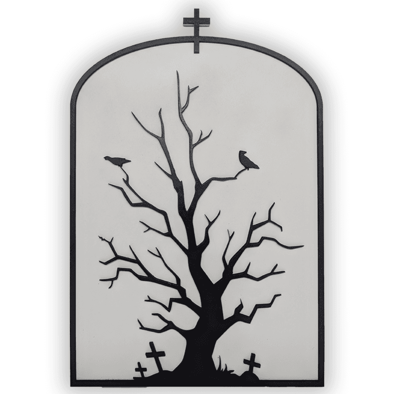 AFE Brandstorm Halloween MDF,  Zidni ukras, Ukleto drvo